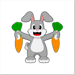 Rabbit Carrots Posters and Art